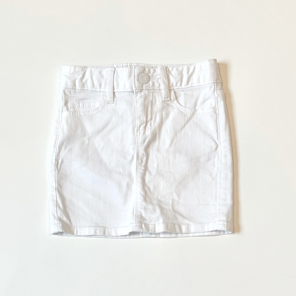 GAP Kids White Denim Skirt Size 5